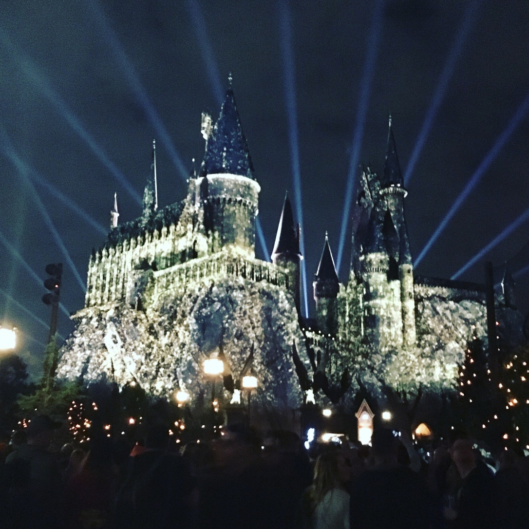 Hogwarts light show finally